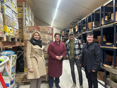 Bezoek van burgemeester Caroline van Den Elsen en wethouder Jeanne van Eert.